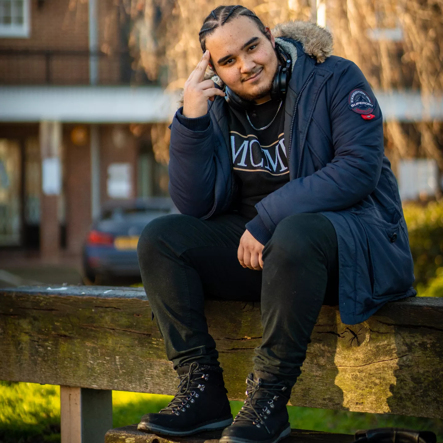 Nathan Brown-Bennett in an outdoor creative portrait