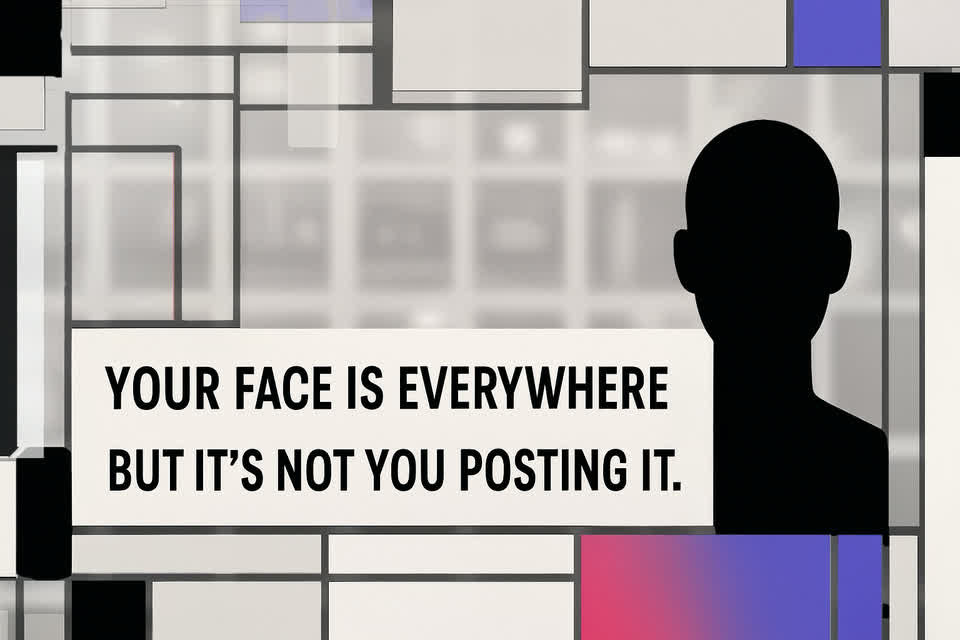 MyMark campaign artwork about image-based identity misuse
